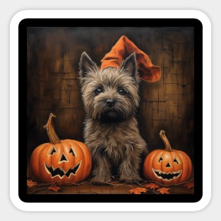 Cairn Terrier Halloween Sticker